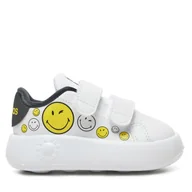 Buty dla chłopców - Sneakersy adidas Smiley Advantage IH6257 Biały - miniaturka - grafika 1