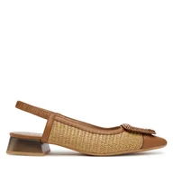 Sandały damskie - Sandały Hispanitas Dali RHV254046 Brązowy - miniaturka - grafika 1