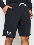 Spodenki męskie - Under Armour Szorty sportowe Ua Rival Terry 1361631 Czarny Regular Fit - miniaturka - grafika 1