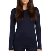 Koszulki sportowe damskie - Koszulka damska Icebreaker Merino 200 Oasis Long Sleeve Crewe Thermal 1043754011 - czarna - miniaturka - grafika 1