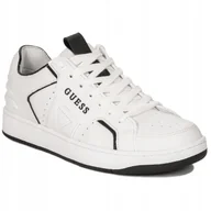 Sneakersy damskie - Sneakersy damskie Guess FL7BQA LEA12 Wh Bianqa White białe r.38 - miniaturka - grafika 1