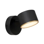 Lampy ścienne - Kinkiet LED Gian w kolorze czarnym z włącznikiem i ściemniaczem - miniaturka - grafika 1