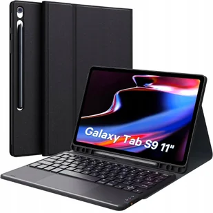 Earto Klawiatura Galaxy Tab S9 QWERTZ z Touchpadem i etui Czarna - Etui do tabletów - miniaturka - grafika 1