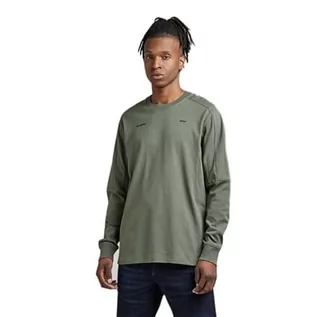 Koszulki męskie - G-STAR RAW Moto T-Shirt męski, Zielony (Lt Hunter D22143-c336-8165), L - grafika 1
