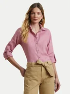 Koszule damskie - LAUREN RALPH LAUREN Koszula 200782777067 Różowy Relaxed Fit - miniaturka - grafika 1