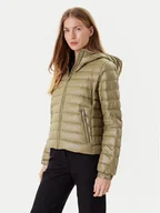 Kurtki damskie - Tommy Hilfiger Kurtka puchowa WW0WW46788 Khaki Regular Fit - miniaturka - grafika 1
