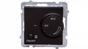 Ospel CZARNY REGULATOR TEMPERATURY RTP-1R/M/33 - Gniazdka elektryczne - miniaturka - grafika 2