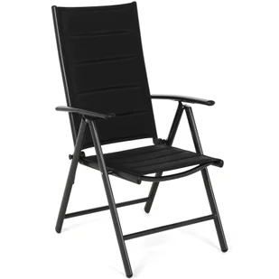 Meble ogrodowe aluminiowe Ibiza 150 cm Black / Black 6+1 - Meble ogrodowe - miniaturka - grafika 8