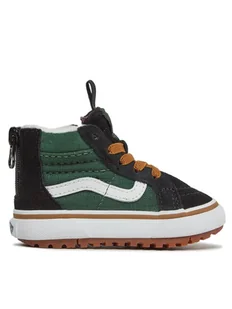 Vans Sneakersy Td Sk8-Hi Zip Mte-1 VN0A5HZ3BOQ1 Czarny - Buty dla dziewczynek - miniaturka - grafika 1