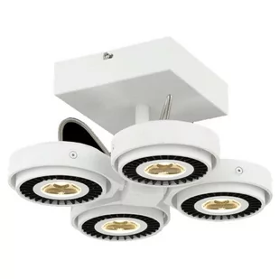 Milagro Plafon LAMPA sufitowa TECHNO ML3839 natynkowa OPRAWA metalowa LED 40W spot reflektorki białe czarne ML3839 - Lampy sufitowe - miniaturka - grafika 1