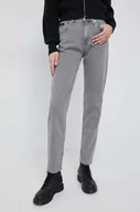 Spodnie damskie - Calvin Klein jeansy damskie high waist - miniaturka - grafika 1