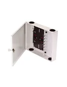 Pozostałe akcesoria sieciowe - Naścienna światłowodowa szafka rozdzielcza (24 x SC simplex) z zamkiem (w zestawie tacki) - miniaturka - grafika 1