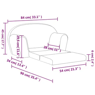2-osobowa sofa dla dzieci, rozkładana, szara w gwiazdki, plusz Lumarko! - Sofy i kanapy - miniaturka - grafika 10