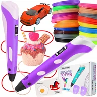 Długopisy - Drukarka Długopis 3d Zestaw Szablony + Wkłady 50m - miniaturka - grafika 1