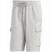 Spodenki męskie - Spodenki męskie adidas Essentials French Terry Cargo szare HA4340 L - miniaturka - grafika 1