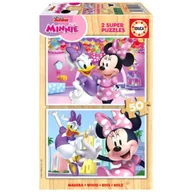 Puzzle - Puzzle drewniane 2x50 Myszka Minnie Daisy Educa - miniaturka - grafika 1