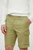 Spodenki męskie - Tommy Hilfiger szorty męskie kolor zielony - miniaturka - grafika 1
