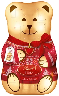 Lindt, Kalendarz adwentowy Teddy 3D z breloczkiem 146g - Bombonierki i czekoladki - miniaturka - grafika 1