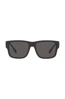 Okulary przeciwsłoneczne - Burberry okulary przeciwsłoneczne męskie kolor czarny - grafika 1