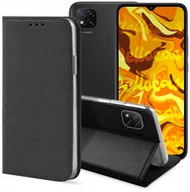 Etui i futerały do telefonów - ETUI Z KLAPKĄ DO XIAOMI REDMI 9C / 9C NFC CZARNE ZAMYKANE MAGNETYCZNE CASE - miniaturka - grafika 1