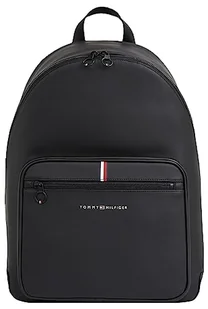 Tommy Hilfiger Plecak męski Th Essential Pique, jeden rozmiar, Czarny, rozmiar uniwersalny - Plecaki - miniaturka - grafika 1