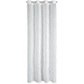 Zasłony - Zasłona EUROFIRANY Laurel 140 x 250 cm Biały - miniaturka - grafika 1