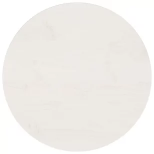 vidaXL Blat stołu, biały, Ø50x2,5 cm, lite drewno sosnowe - Meble modułowe i akcesoria - miniaturka - grafika 1