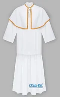 Szaty liturgiczne - Peleryna i spódnica ministrancka biała - miniaturka - grafika 1