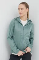 Kurtki i kamizelki sportowe damskie - 4F kurtka outdoorowa kolor zielony przejściowa - miniaturka - grafika 1