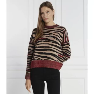 Desigual Sweter | Regular Fit | z dodatkiem wełny - Swetry damskie - miniaturka - grafika 1