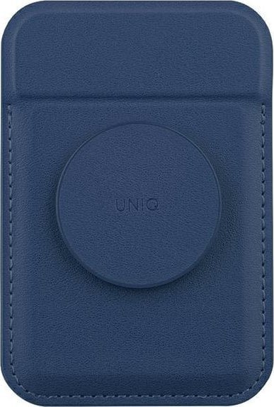 Podstawka Uniq UNIQ Flixa magnetyczny portfel na karty z podpórką granatowy/navy blue