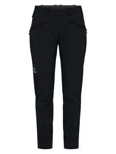 Spodnie sportowe damskie - Haglöfs Spodnie softshellowe w kolorze czarnym - grafika 1