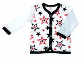 Kaftaniki dla niemowląt - KAFTANIK koszulka ROZPINANY GWIAZDKI, 62 KLEKLE - miniaturka - grafika 1