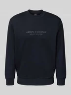 Bluzy męskie - Bluza z nadrukiem z logo i okrągłym dekoltem - miniaturka - grafika 1