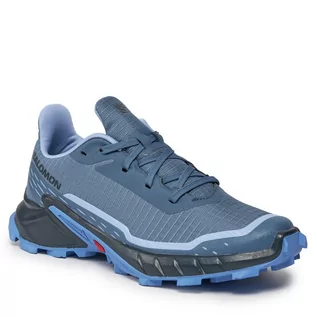 Buty trekkingowe damskie - Trekkingi Salomon Alphacross 5 W 473135 22 W0 Bering Sea/Carbon/Blue Heron - grafika 1