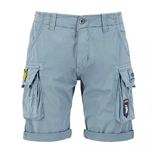ALPHA INDUSTRIES Crew Short Patch płaszcz, Greyblue, 32, uniseks, dla dorosłych, szaro-niebieski, szary/niebieski - Płaszcze damskie - miniaturka - grafika 1