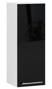 Górna szafka kuchenna w kolorze czarny połysk H1-W33 - Szafki kuchenne Górna szafka kuchenna w kolorze czarny połysk H1-W33 - Szafki kuchenne - miniaturka - grafika 1