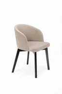 Krzesła - Flavio 2 krzesło tapicerowane bukowe beżowe nogi czarne - miniaturka - grafika 1