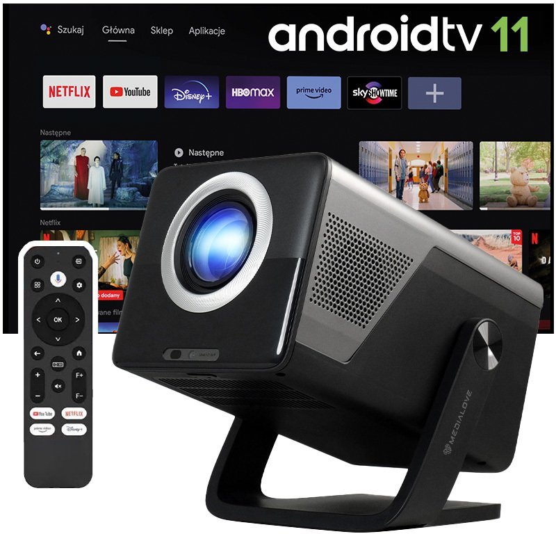 Medialove Projektor X7AD AndroidTV 11 Autofocus