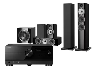 Kino domowe Yamaha RX-A4A (czarny) + 704 S3 + 707 S3 + HTM71 S3 + DB4S (czarny) - Kino domowe - miniaturka - grafika 1