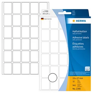 Herma Vielzwecketiketten wei 19x27 mm Papier matt 960 St. - 2390 - Etykiety do drukarek - miniaturka - grafika 1