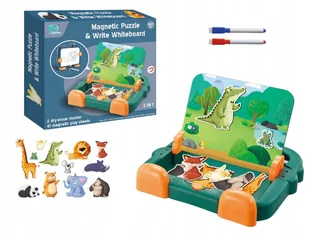 Magnetyczna Tablica Układanka 41 Elementów Biała Tablica Na Odwrocie - Tablice dla dzieci Magnetyczna Tablica Układanka 41 Elementów Biała Tablica Na Odwrocie - Tablice dla dzieci - miniaturka - grafika 1