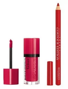 Zestaw kosmetyków dekoracyjnych Bourjois Rouge Edition Velvet Lipstick 13 Funchsia 2 szt (3614225961113) - Zestawy kosmetyków damskich - miniaturka - grafika 1