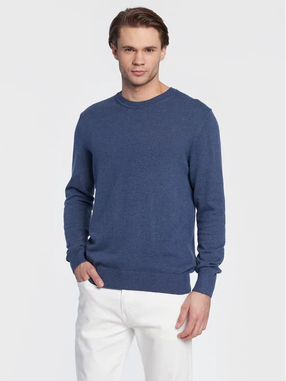 Sisley Sweter 102HS1B17 Niebieski Regular Fit