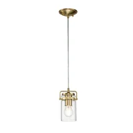 Lampy sufitowe - Brinley lampa wisząca mosiądz KL-BRINLEY-MP-BB Kichler - miniaturka - grafika 1