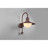 Lampy ogrodowe - Trio Leuchten Vintage kinkiet zewnętrzny brązowy czujnik ruchu IP44 - Herman - miniaturka - grafika 1