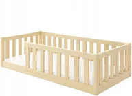 Łóżeczka i kojce - Łóżko dziecięce 160x80 drewniane z materacem Bella Sima montessori - miniaturka - grafika 1