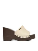 Klapki i japonki damskie - G-Star Raw Klapki CEO-19769-01 Beżowy - miniaturka - grafika 1