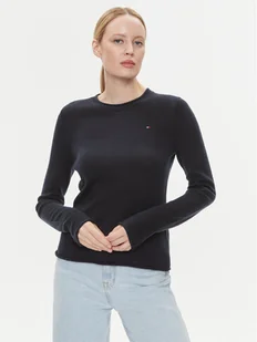 Tommy Hilfiger Sweter WW0WW40264 Granatowy Regular Fit - Swetry damskie - miniaturka - grafika 1