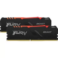 Pamięci RAM - Kingston Fury Beast RGB DDR4 32 GB 2666MHz CL16 KF426C16BB1AK2/32 KF426C16BB1AK2/32 - miniaturka - grafika 1